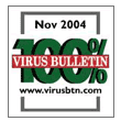 eScan wins VB100% certification 2004