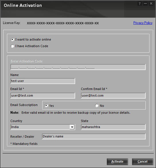 activate online