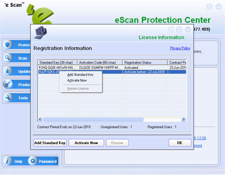 escan serial key free download