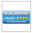 4 Star award from PC Security Labs 